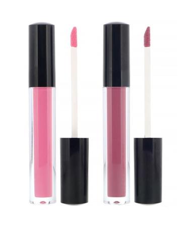 Julep Hydrating Lip Gloss Duo Plush Kisses 0.14 fl oz (4 ml)