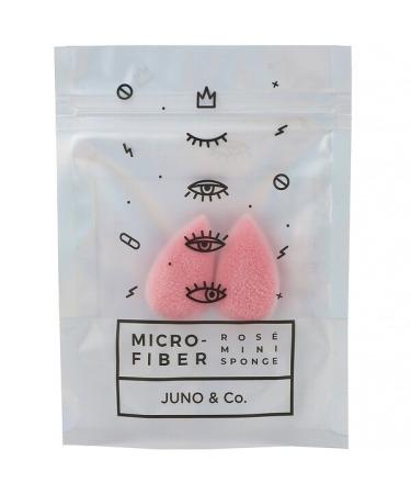 Juno & Co. Microfiber Mini Sponge Rose 2 Count