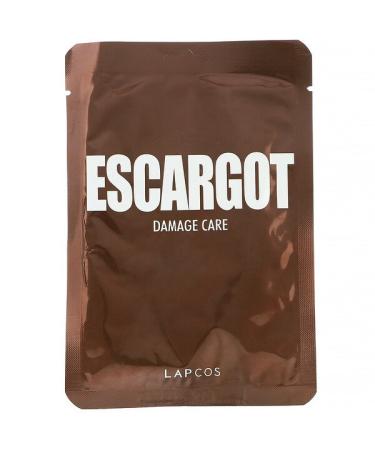 Lapcos Escargot Sheet Beauty Mask Damage Care 1 Sheet 0.91 fl oz (27 ml)
