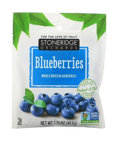 Stoneridge Orchards Blueberries Whole Dried Blueberries 1.75 oz (49.6 g)