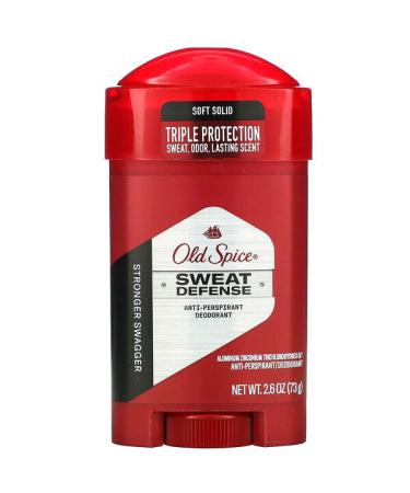 Old Spice Sweat Defense Anti-Perspirant Deodorant Soft Solid Stronger Swagger 2.6 oz (73 g)