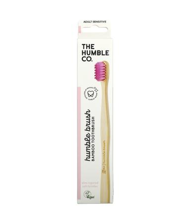 Bamboo Toothbrush for Adults - The Humble Co. Sensitive Pink | Eco-Friendly Oral Care - Buy Online on SooperMarket.com