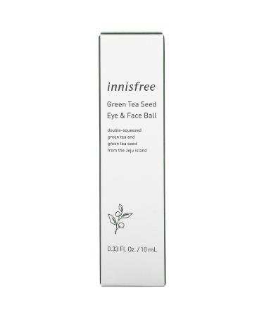 Innisfree Green Tea Seed Eye & Face Ball 10ml - Hydrating & Refreshing Skincare - Buy Online on SooperMarket.com