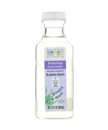 Aura Cacia Aromatherapy Bubble Bath Relaxing Lavender 13 fl oz (384 ml)