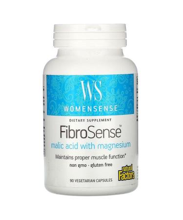 Natural Factors WomenSense FibroSense Malic Acid with Magnesium 90 Vegetarian Capsules