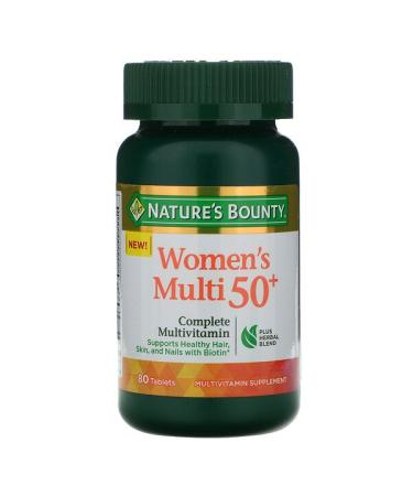 Nature's Bounty Women's Multi 50+ Complete Multivitamin 80 Tablets