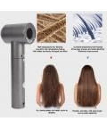 Cordless Hair Dryer USB Rechargeable Professional Hair Dryer Blow Dryer Portable Blow Dryer for Women Men Hot and Cold Air Mode LED Battery Display for Dormitory Travel - Buy Online on SooperMarket.com