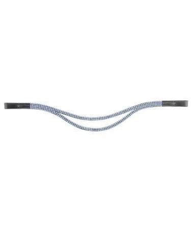HKM 102104-20-Full browband with wave duo red blue Full