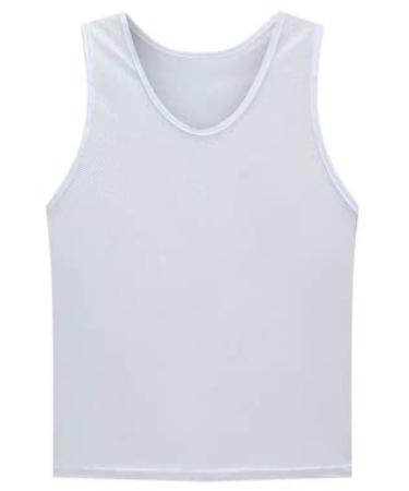 Tych3L 12 Pack Sports Scrimmage Training Team Practice Jersey Sports Vests for Teens Adult White