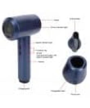 Compact Hair Dryer Travel Hair Dryer Portable Blow Dryer for Women Men Rechargeable Cordless Hairdryer 5000mAh 6 Speed Adjustment Fast Drying for Home Camping(Blue) - Buy Online on SooperMarket.com