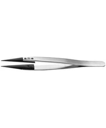 259SVR.SA Straight Pointed Tweezers 130mm - High Precision with Replacement Tips | Premium Quality for Precision Tasks - Buy Online on SooperMarket.com