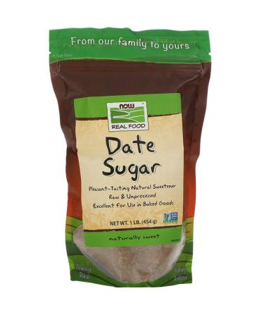 Now Foods Real Food Date Sugar 1 lb (454 g)