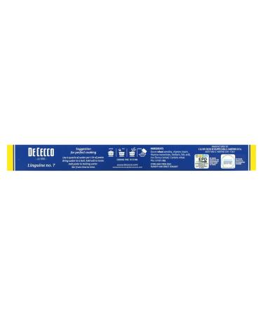 Buy De Cecco Linguine No. 7 - 1 lb (453 g) | Authentic Italian Pasta - Buy Online on SooperMarket.com