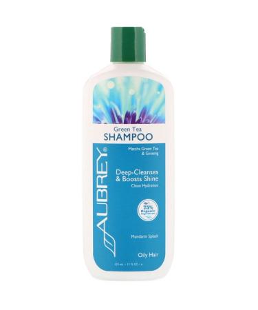 Aubrey Organics Green Tea Shampoo Deep-Cleanses & Boosts Shine 11 fl oz (325 ml)