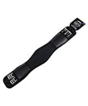 KM Memory Foam Dressage Girth With Coolmax - Black (22")