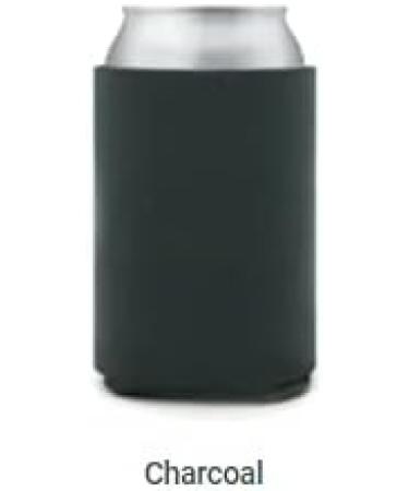 12 Pack Charcoal Can Cooler Sleeves - Blank Poly Foam Insulated Beverage Holders - Buy Online on SooperMarket.com