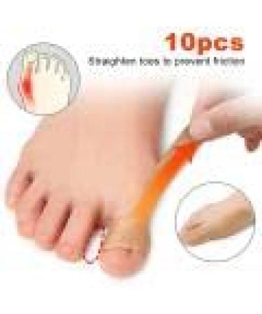 10 Pcs Turf Toe Straps - Skin-Friendly Adhesive Toe Straighteners for Men & Women - Buy Online on SooperMarket.com