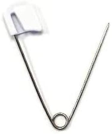 Nappy Pins Safety Lock - 24 Pcs White Diaper Pins for Baby Infants Kids - Buy Online on SooperMarket.com