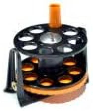 Pelengas Speargun Reel - Black-Orange Plastic | Durable and Reliable - Buy Online on SooperMarket.com