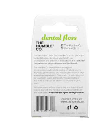 Buy The Humble Co. Fresh Mint Dental Floss 55 Yds - Eco-Friendly Oral Care - Buy Online on SooperMarket.com
