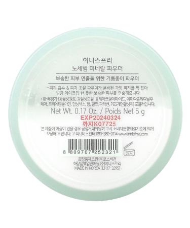 Innisfree No-Sebum Mineral Powder 0.17 oz | Oil Control & Matte Finish - Buy Online on SooperMarket.com