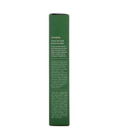 Innisfree Green Tea Seed Eye & Face Ball 10ml - Hydrating & Refreshing Skincare - Buy Online on SooperMarket.com