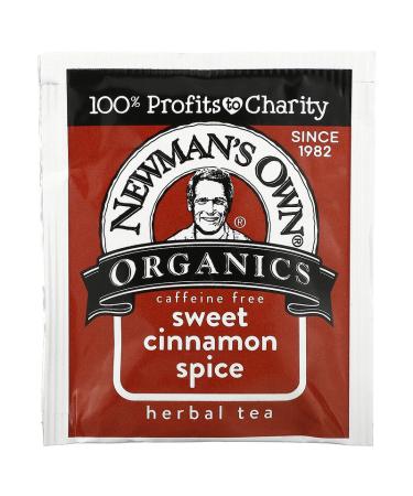 Newman's Own Organics Caffeine Free Herbal Tea - Sweet Cinnamon Spice, 20 Bags (1.41 oz) - Buy Online on SooperMarket.com
