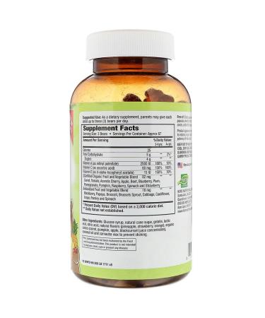 GoSupps.com - Hero Nutritional Products Yummi Bears Wholefood Fruit + Veggie Natural Strawberry Orange and Pineapple 200 Yummi Bears - Buy Online on SooperMarket.com