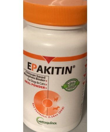  Epakitin Chitosin-Based Phosphate Binder for Cats & Dogs  Renal Support Supplement Powder 60 Grams