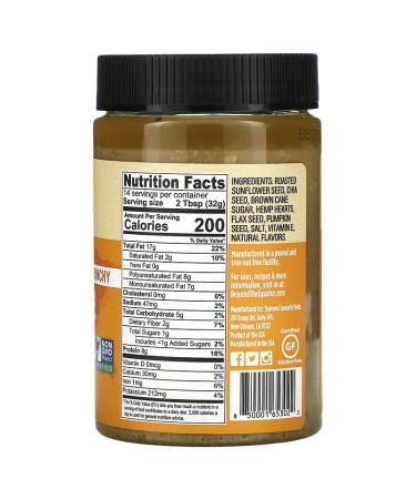 Beyond The Equator 5 Seed Butter Crunchy - 16 oz (454g) | Nutritious & Delicious Spread - Buy Online on SooperMarket.com