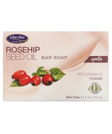 Life-flo Rosehip Seed Oil Bar Soap 4.3 oz (122 g)