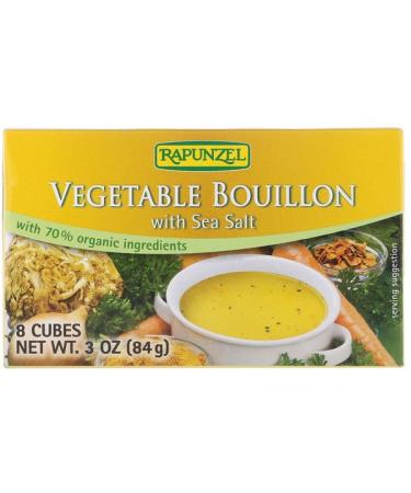 Rapunzel Vegetable Bouillon with Sea Salt 8 Cubes 3 oz (84 g)