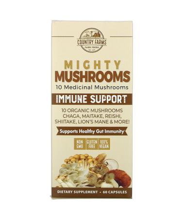 Country Farms Mighty Mushrooms Immune Support 60 Capsules