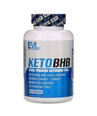 EVLution Nutrition Keto BHB 120 Capsules