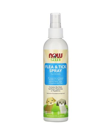 Now Foods Pets Flea & Tick Spray for Dogs 8 fl oz (237 ml)
