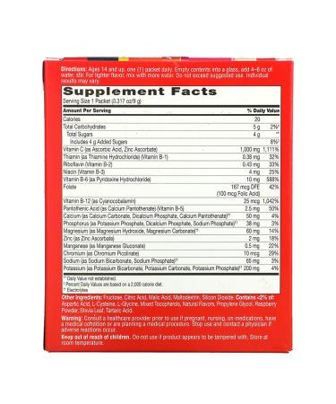 21st Century ImmuBlast-C Vitamin C Effervescent Drink Mix - Raspberry Burst 1000 mg, 30 Packets - Buy Online on SooperMarket.com