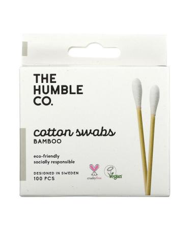 The Humble Co. Bamboo Cotton Swabs White 100 Swabs