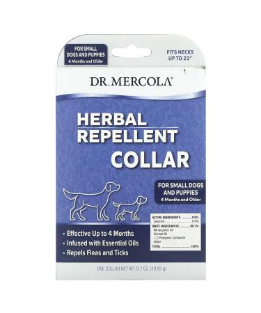 Dr. Mercola Herbal Repellent Collar For Small Dogs & Puppies One Collar 0.7 oz (19.85 g)