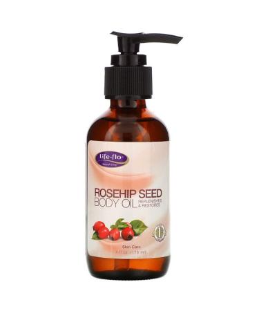 Life-flo Rosehip Seed Body Oil Skin Care 4 fl oz (118 ml)