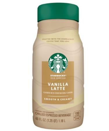 Starbucks Iced Espresso - Vanilla Latte - 40 Fl Oz.