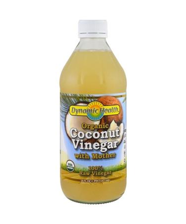 Dynamic Health  Laboratories Organic Coconut Vinegar with Mother 100% Raw Vinegar 16 fl oz (473 ml)