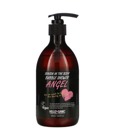 Helloganic Season In the Body Bubble Shower Angel 16.9 fl oz (500 ml)