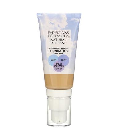 Physicians Formula Natural Defense Foundation SPF 30 Medium 1 fl oz (30 ml)
