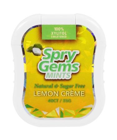 Xlear Spry Gems Mints Lemon Creme 40 Count 25 g