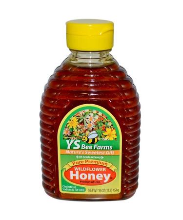 Y.S. Eco Bee Farms Pure Premium Wildflower Honey 16 oz (454 g)