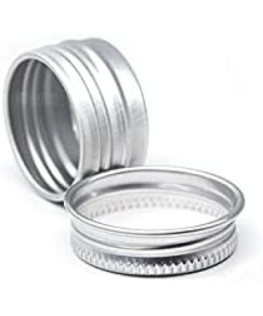 Basic Packing 12pcs 5ml Silver Empty Round Aluminum Screw Cap Containers - Aluminum Dose Boxes for Cosmetics - 20mm Stickers Included - Buy Online on SooperMarket.com