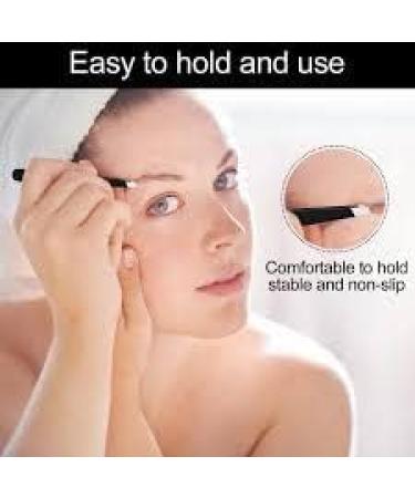 Macs Professional Tweezers Set for Eyebrow Plucking & Ingrown Hair Removal - Stainless Steel Precision Sharp Tips - Black 7343BK - Buy Online on SooperMarket.com
