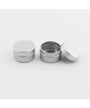 Zeoabsy 12pcs 5ml Silver Aluminum Tin Cans - Empty Round Cosmetic Containers for DIY Ointments Creams Candles & Shaving Soap - Buy Online on SooperMarket.com