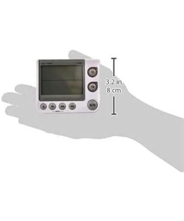 TFA Dostmann Electronic 2-Fold Timer with Memory Function - 38.2025 | 3 Volume Steps & LED Warning Light | Compact Design (L 91 x B 21 x H 76 mm) - International Shipping Available - Buy Online on SooperMarket.com