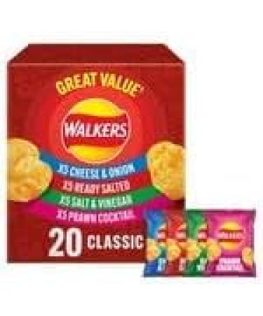 Walkers.Meaty Variety Multipack Crisps Box 20 x 25g | Assorted Flavors for Ultimate Snacking | Multipack | Savory and Crunchy Bacon 500 g (Pack of 1) - Buy Online on SooperMarket.com